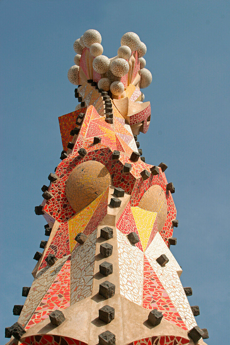 Peak of a tower of Sagrada Familia,Barcelona,Spain