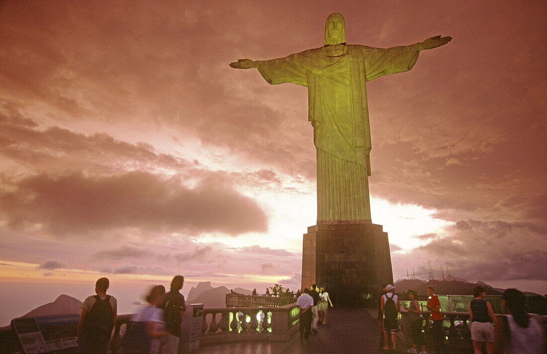 Brasilien, Corcovado, Rio de Janeiro, Christus Statue