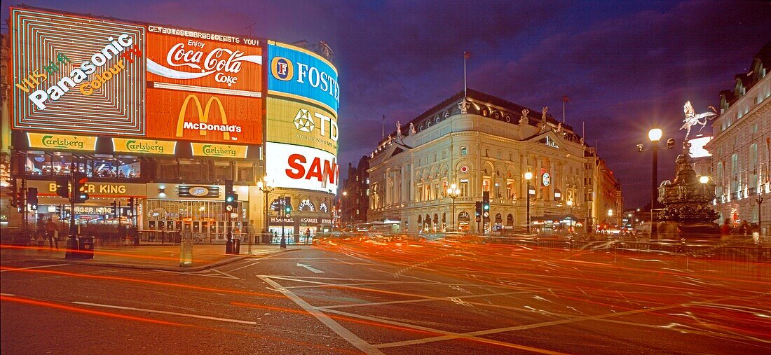 Evening, Piccadilly Circus, London