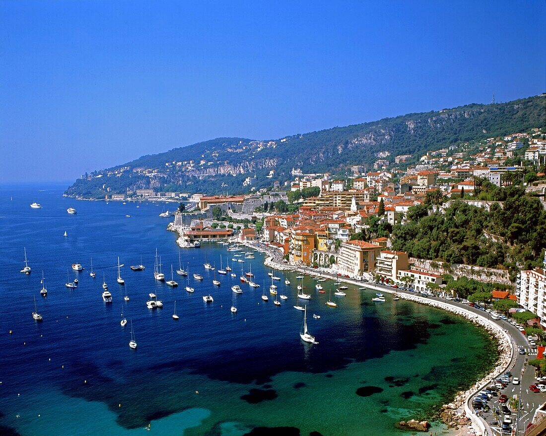 Bathing bay, Villefranche sur Mer, Cote d Azur, France