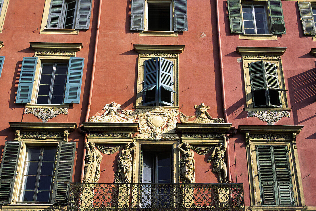 Altstadt in der Nähe vom Hafen, Art of faca, Nizza, Frankreich