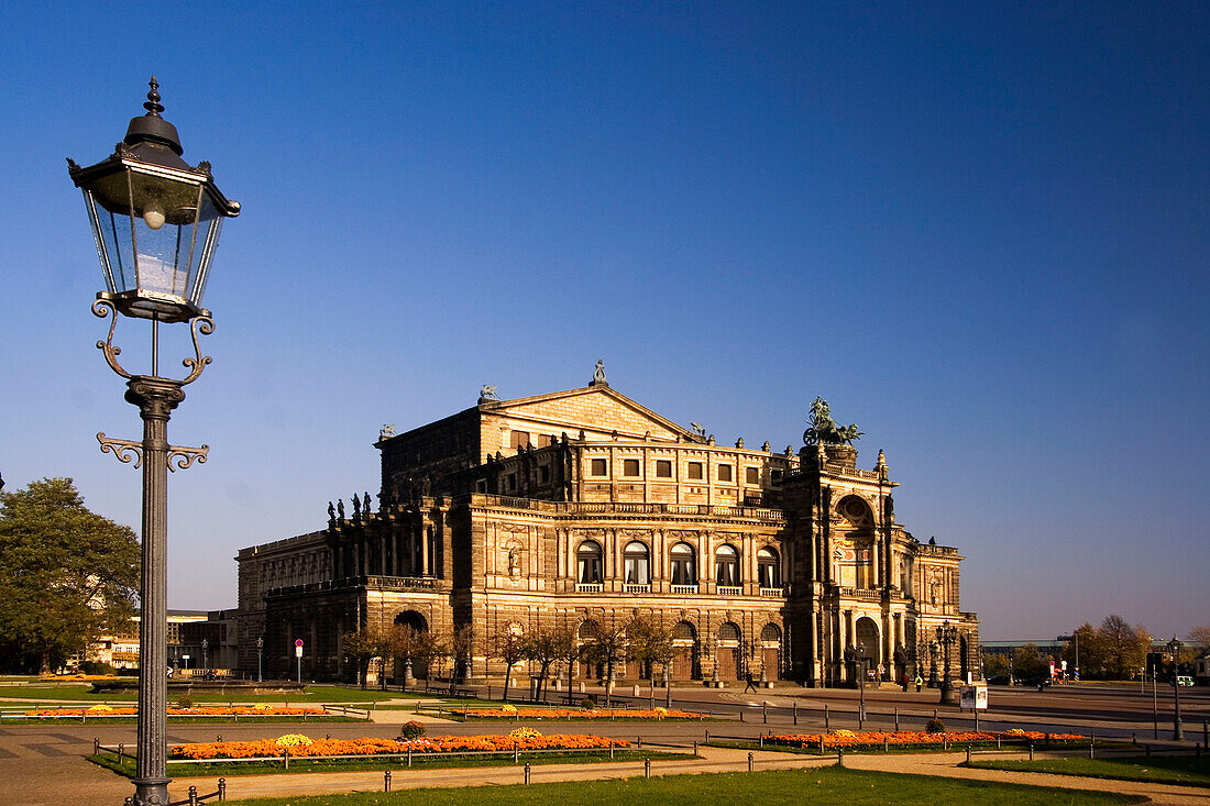 Dresden, Saxony, Semper Opera, theatre square