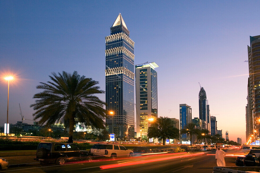 Dubai Sheikh Zayed Road skyline