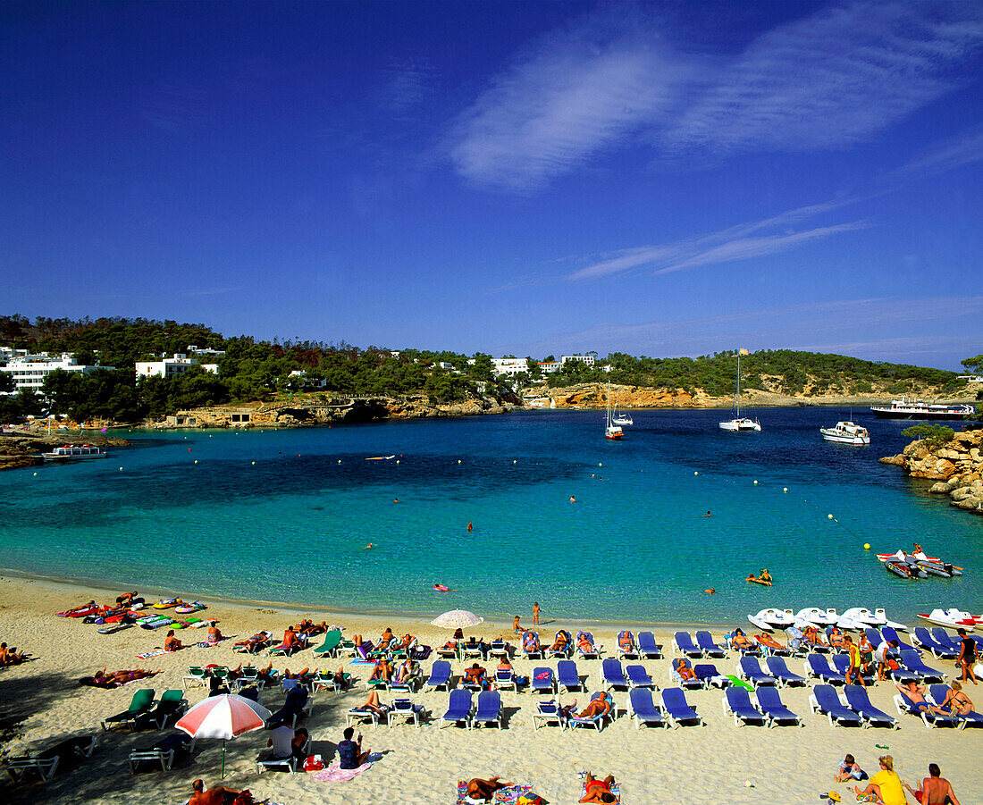 Spain, Ibiza, Cala Portinatx, beach