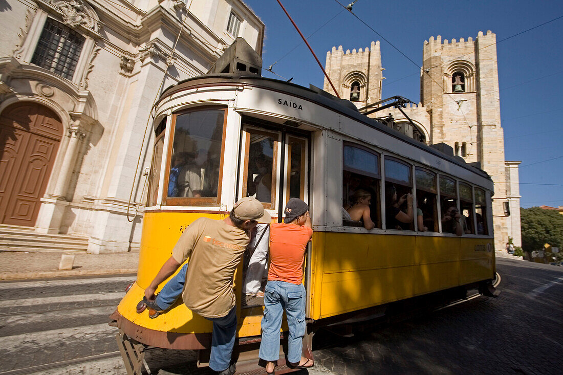 Portugal, Lisbon, Tram 28, Baixa
