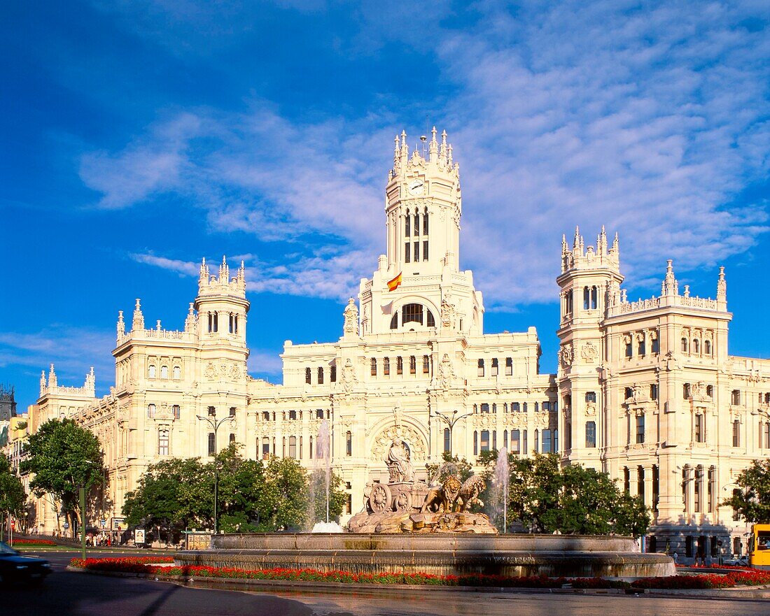 Madrid, Plaza La Cibeles Brunnen