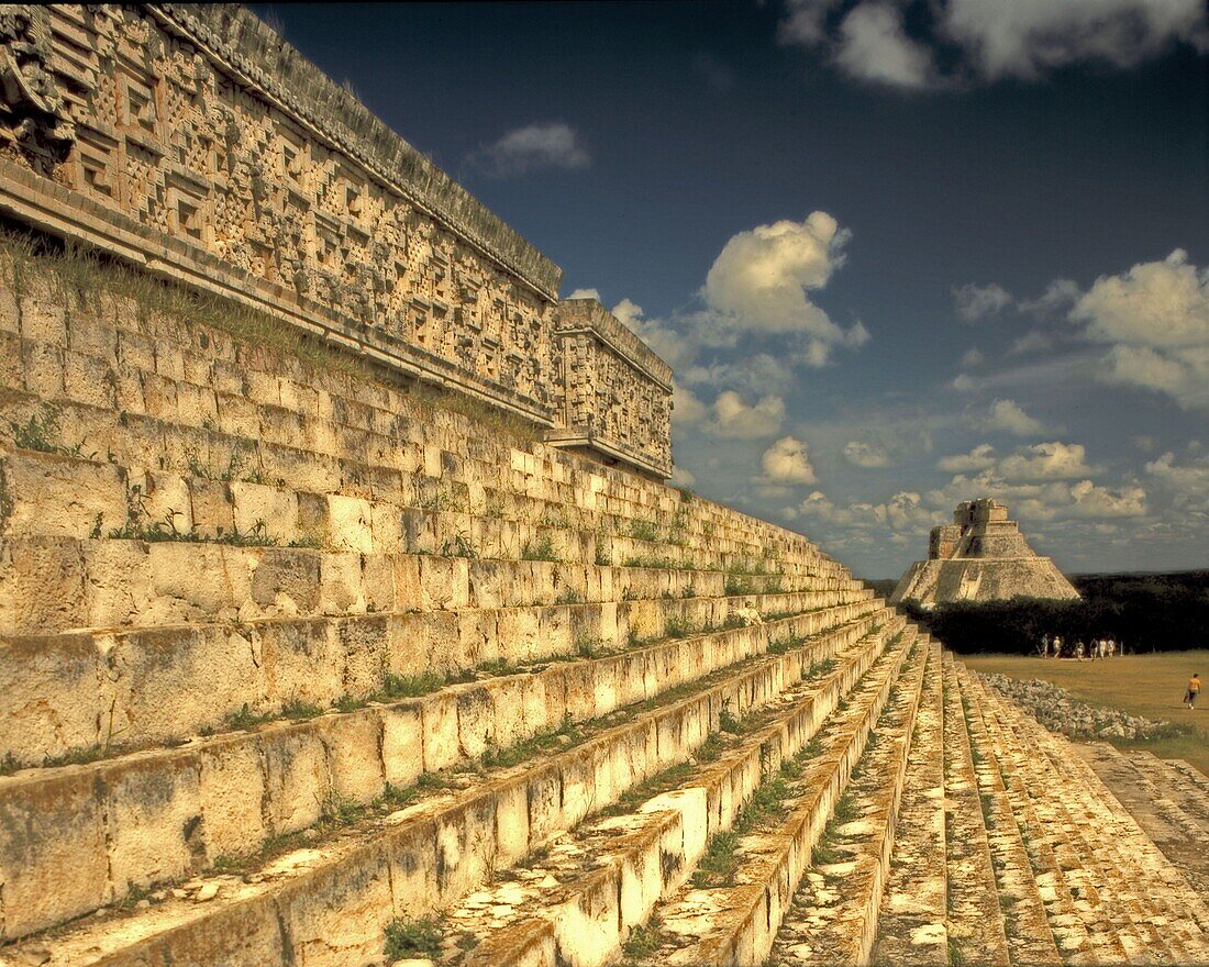 Maya Ruinen, in Uxmal, Yucatan, Mexiko
