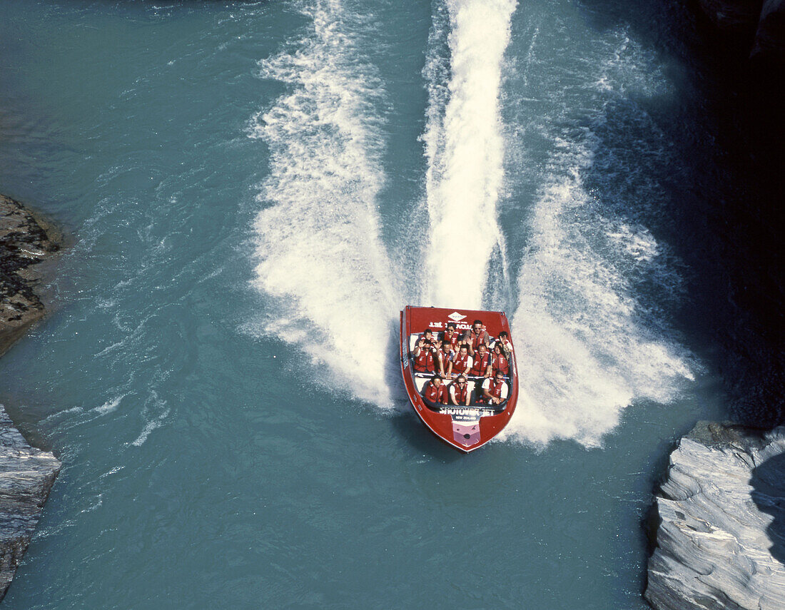 Queenstown New Zealand Shotover river Jet boat