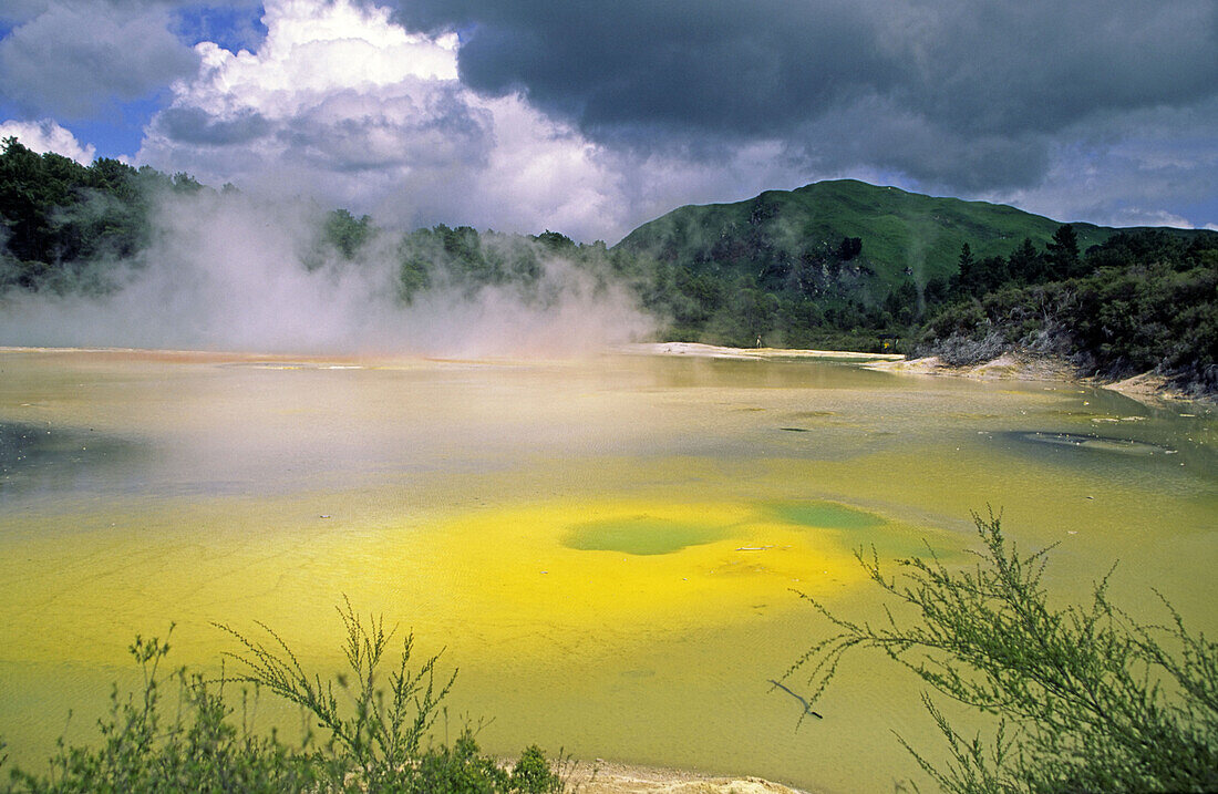 Thermalwasser See, Waitotapu, Neuseeland