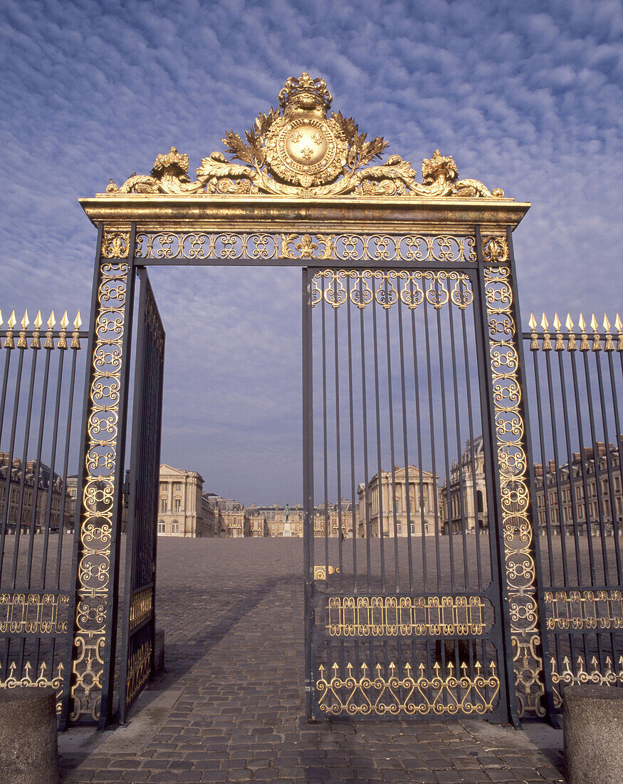 Eingangstor, Schloss Versailles, Paris, Frankreich