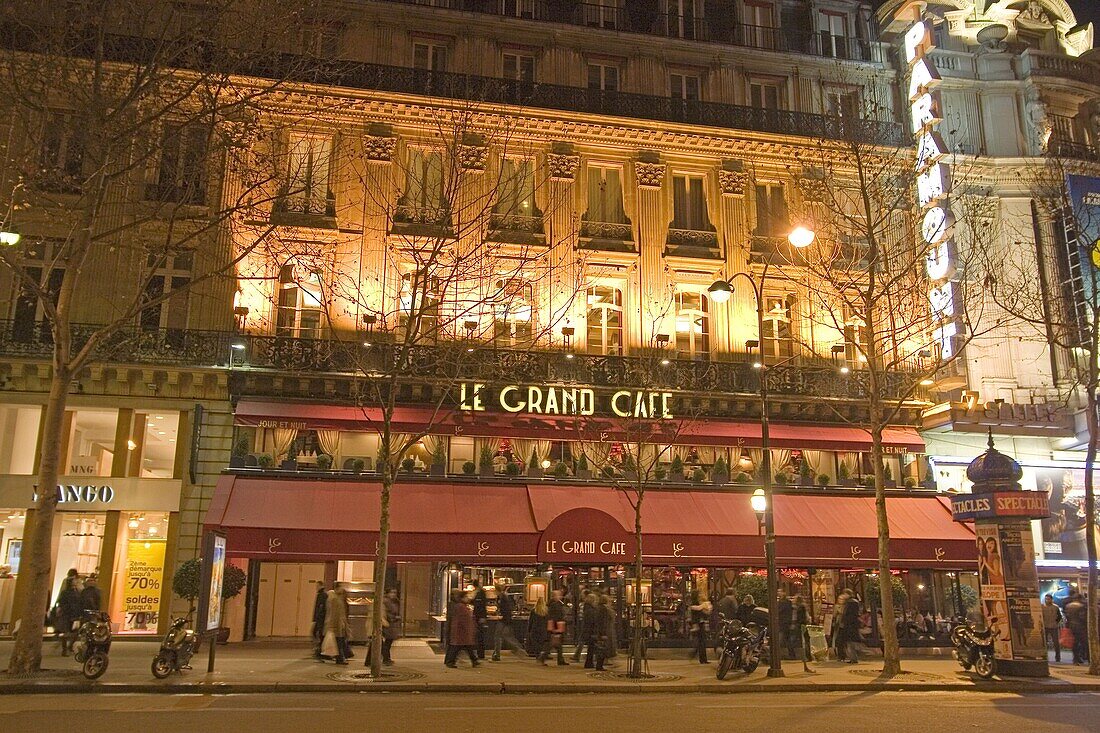 Le Grand Café Bd, Cappuccino, Paris, Frankreich
