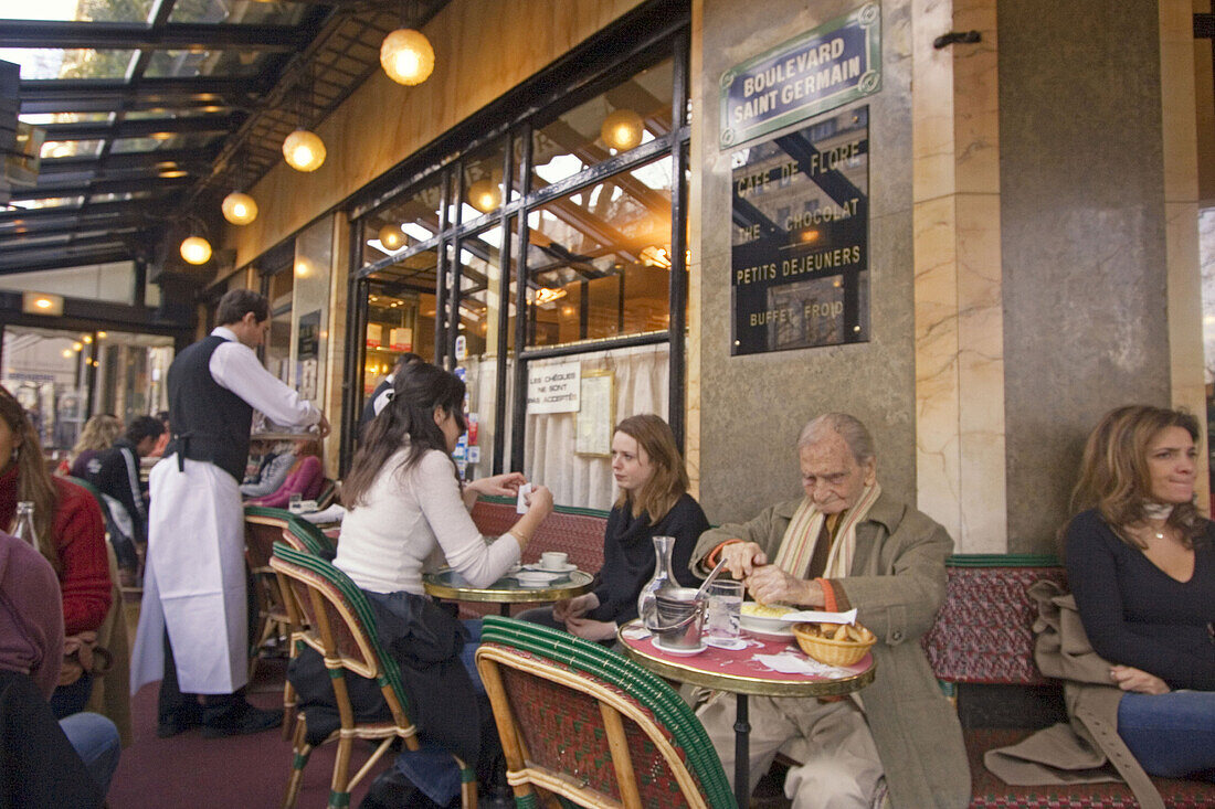 St. Germain, Café, Flore, Paris