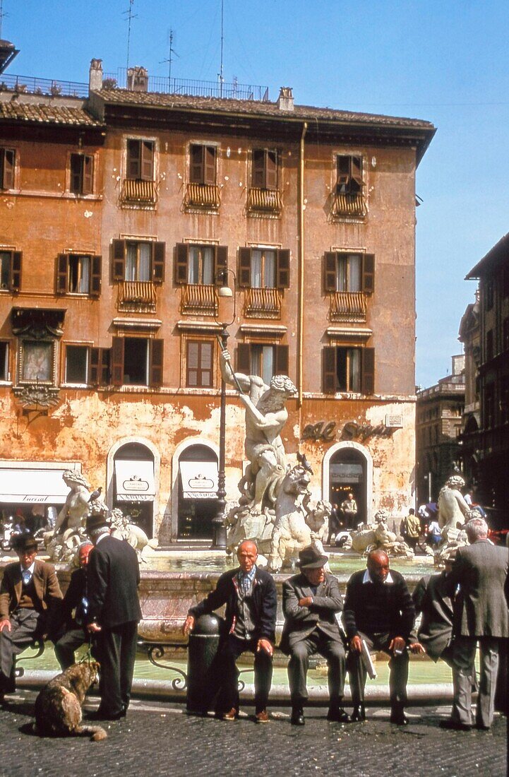 Rom, Piazza Navona, Brunnen