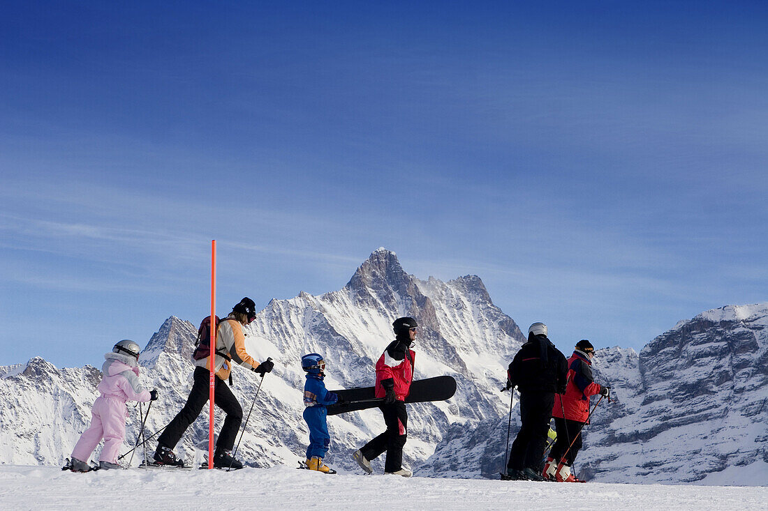 Oberland Männlichen Berg, Ski- und Snowboardpiste, Schweiz