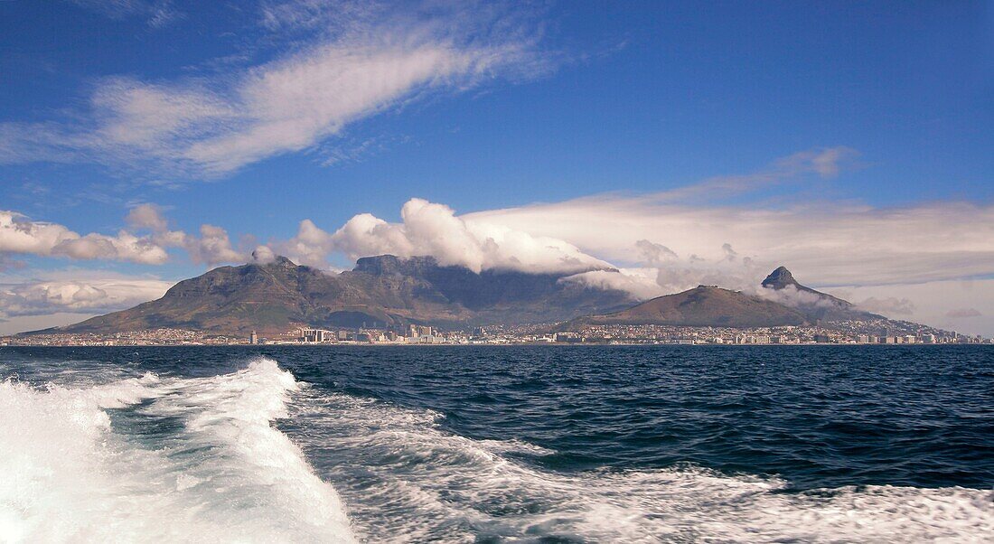 Ferry to Robben Island, Table Mountain, Cape Town, South, Africa
