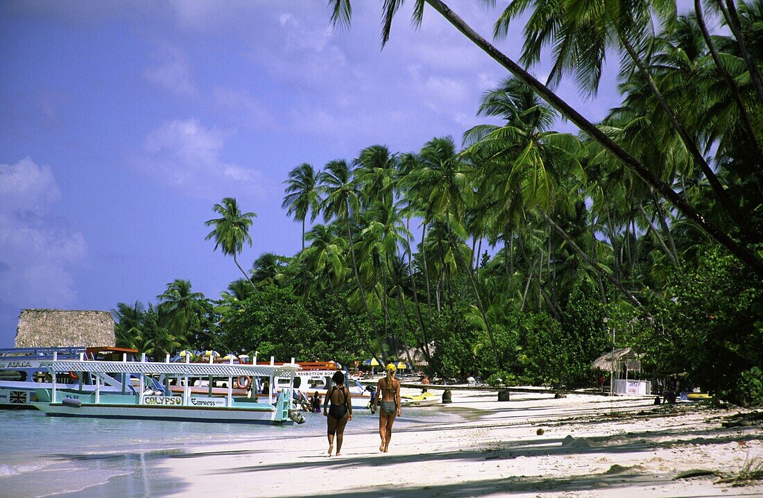 Tobago, Pigeon Point, Traumstrand, Palmen