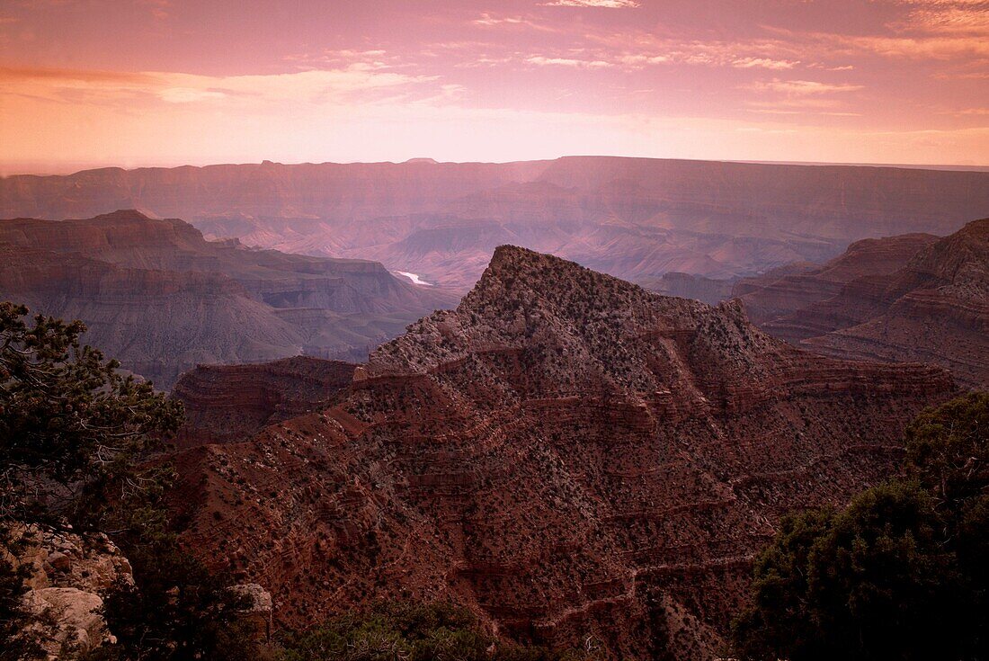 Aussichtspunkt Grand Canyon Nord Rim, Arizona, USA