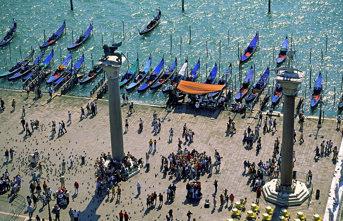 Canale Grande Riva gli Schiavoni Gondola, Venedig, Italien