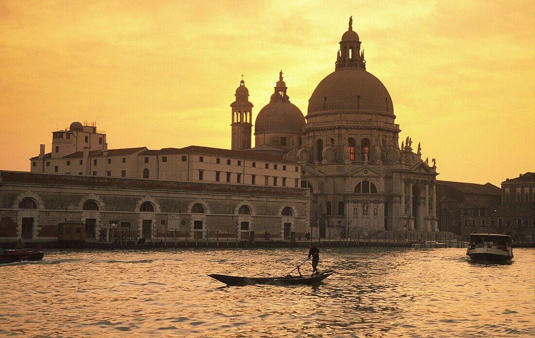 Italy Venice ,Gondoleri ,Canale Gran,Santa Maria lla Salute