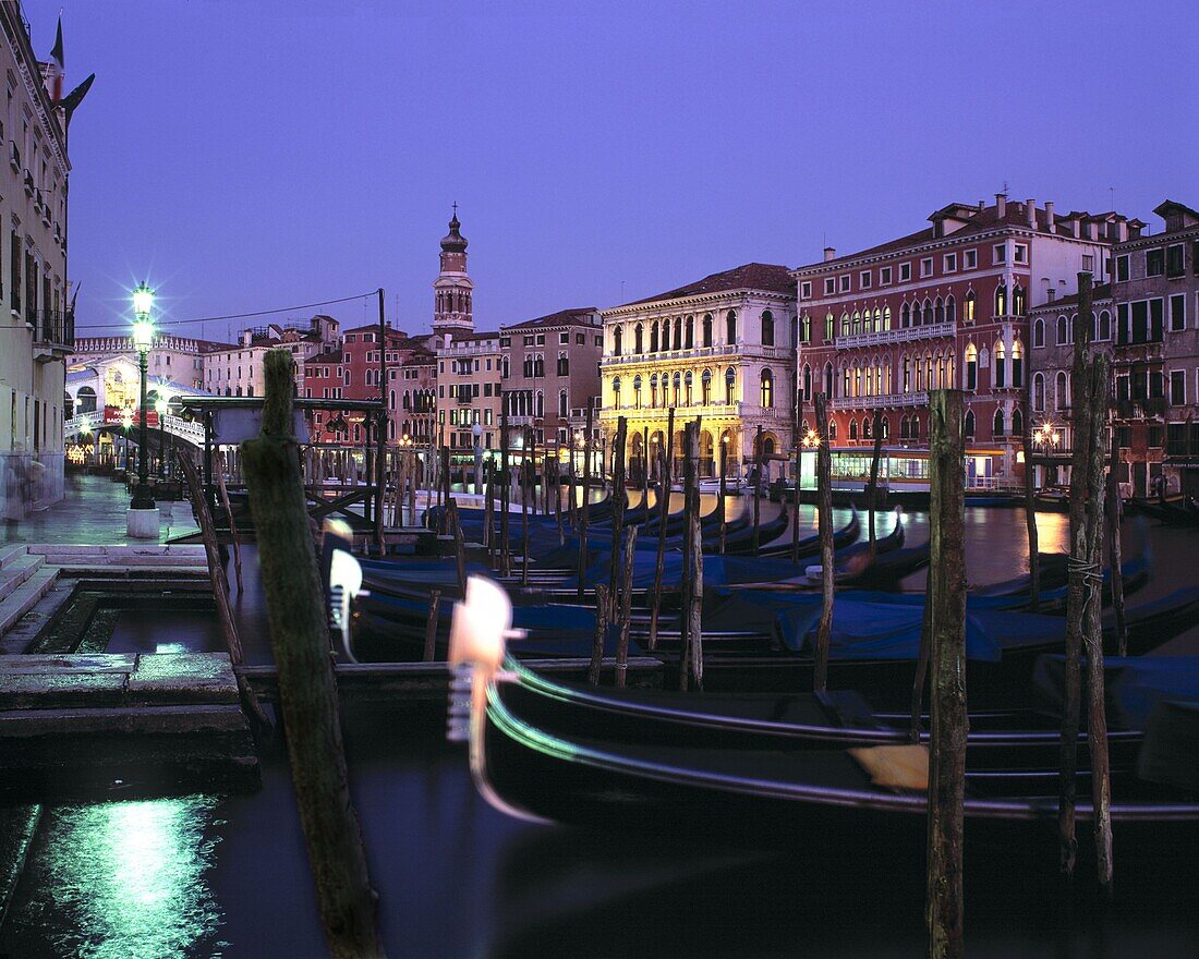 Gondolas, Canale Grande, Venice, Italy