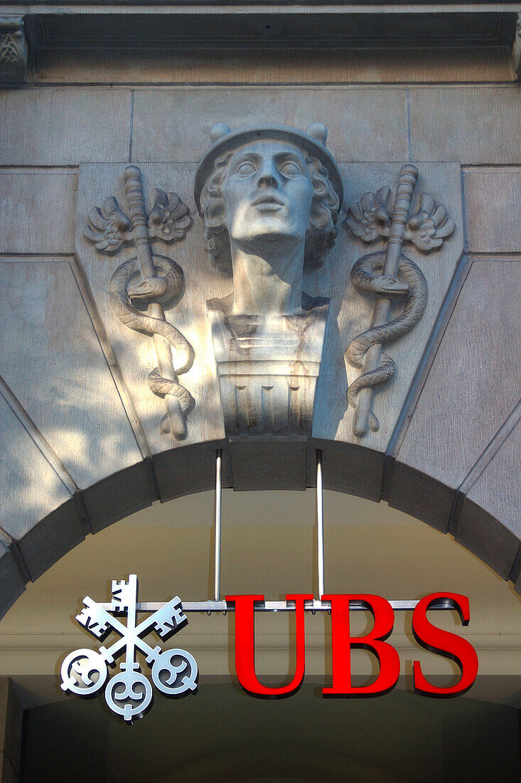 SCHWEIZ, Zürich, UBS, Bank, Bahnhofstrasse, Logo
