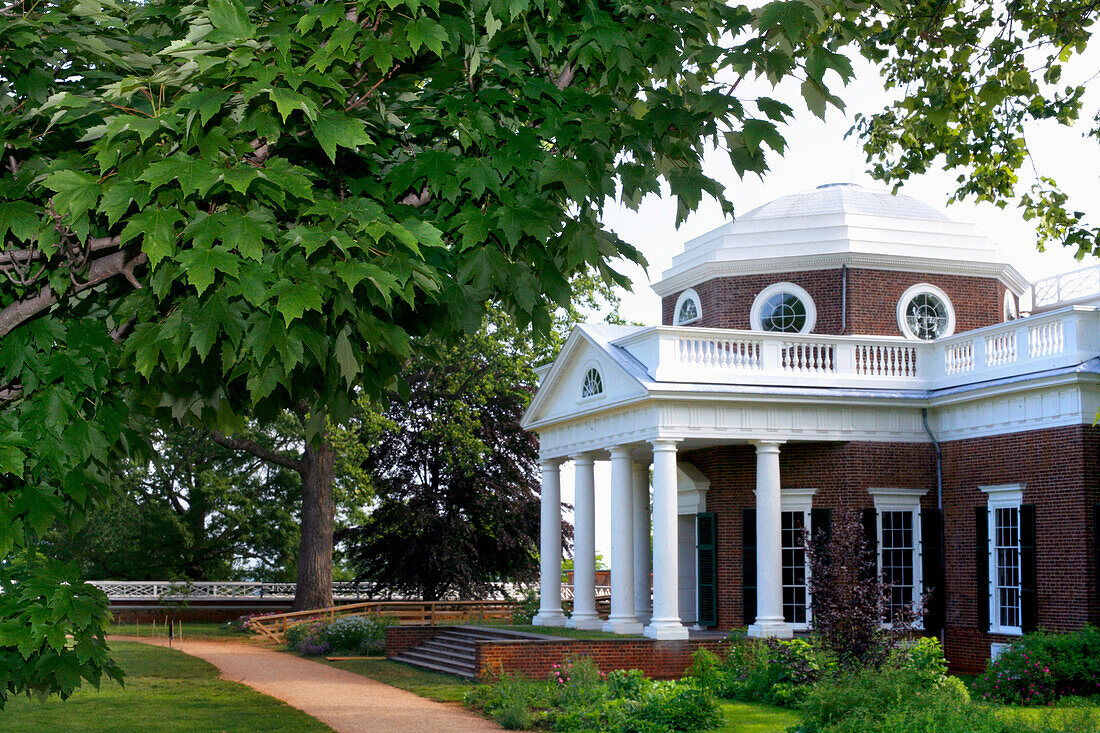 View at Thomas Jefferson's home, Monticello, Virginia, USA