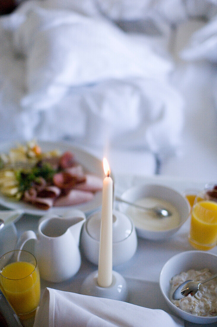 Breakfast in a hotel, Dresden, Saxony, Germany