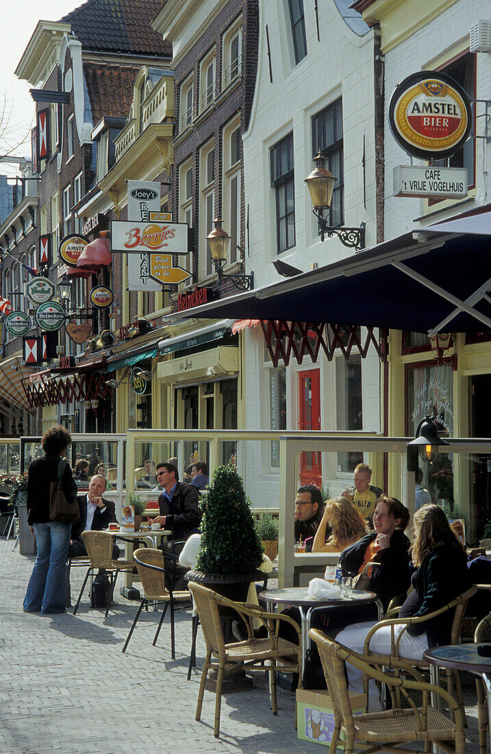Alkmaar, Restaurants am Marktplatz, Holland, Europa