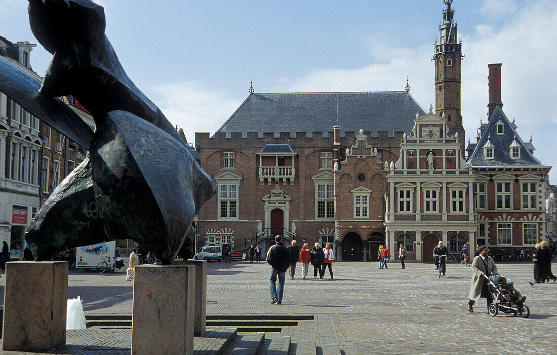 Haarlem, Grote Markt with Stadthuis, Netherlands, Europe