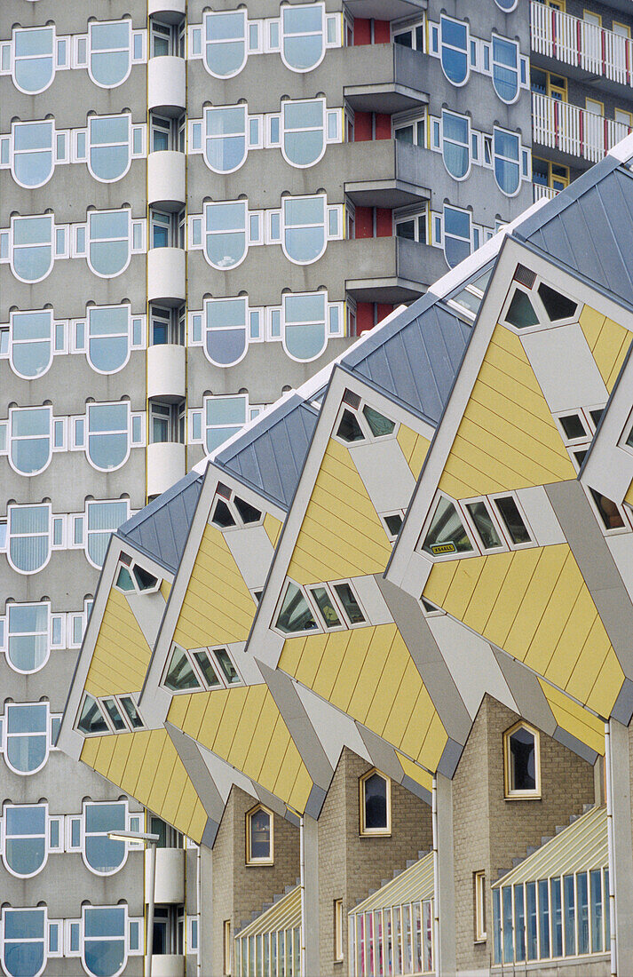 Rotterdam, Kubushäuser (Architekt Piet Blom), Holland, Europa