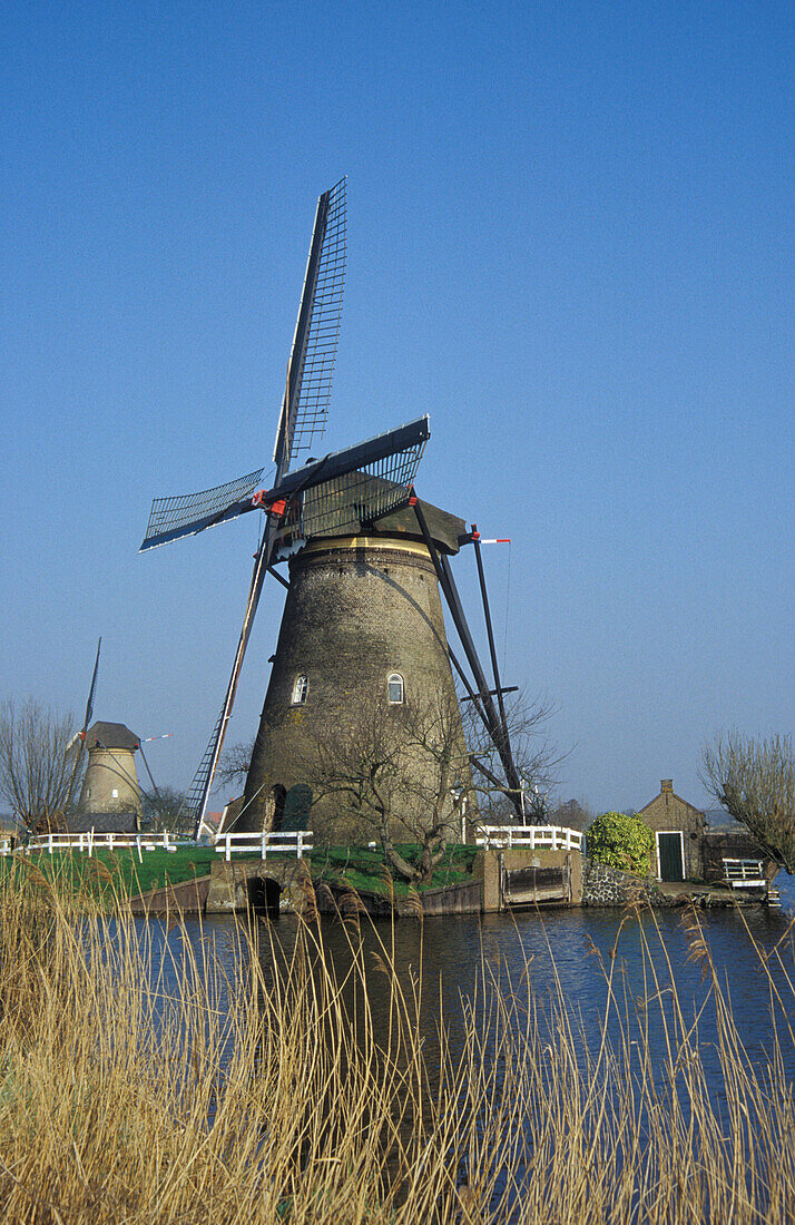 Windmühlen am Kinderdijk, Holland, Europa