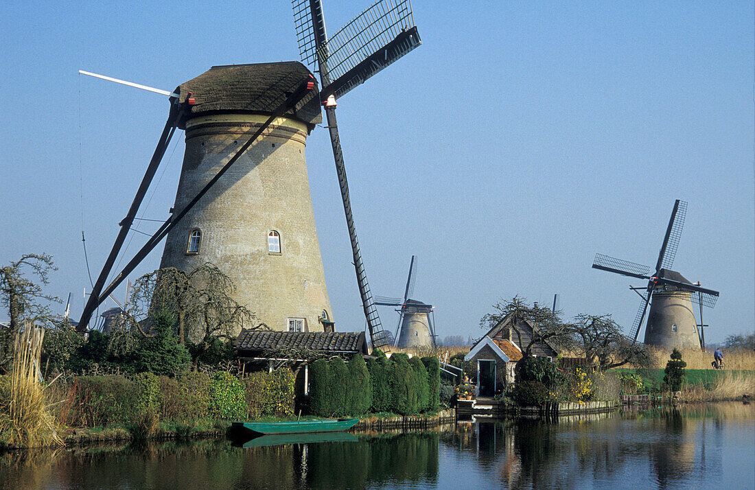 Windmühlen am Kinderdijk, Holland, Europa