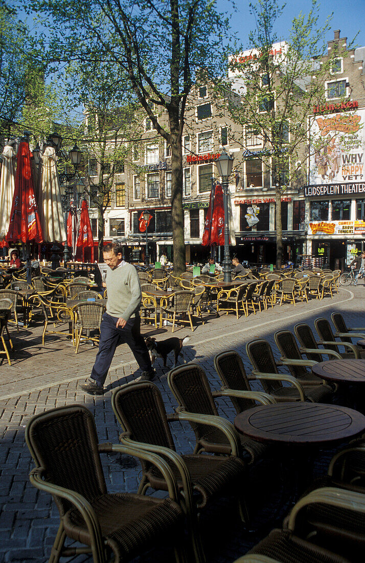 Cafe at Leidseplein, Amsterdam, Netherlands, Europe