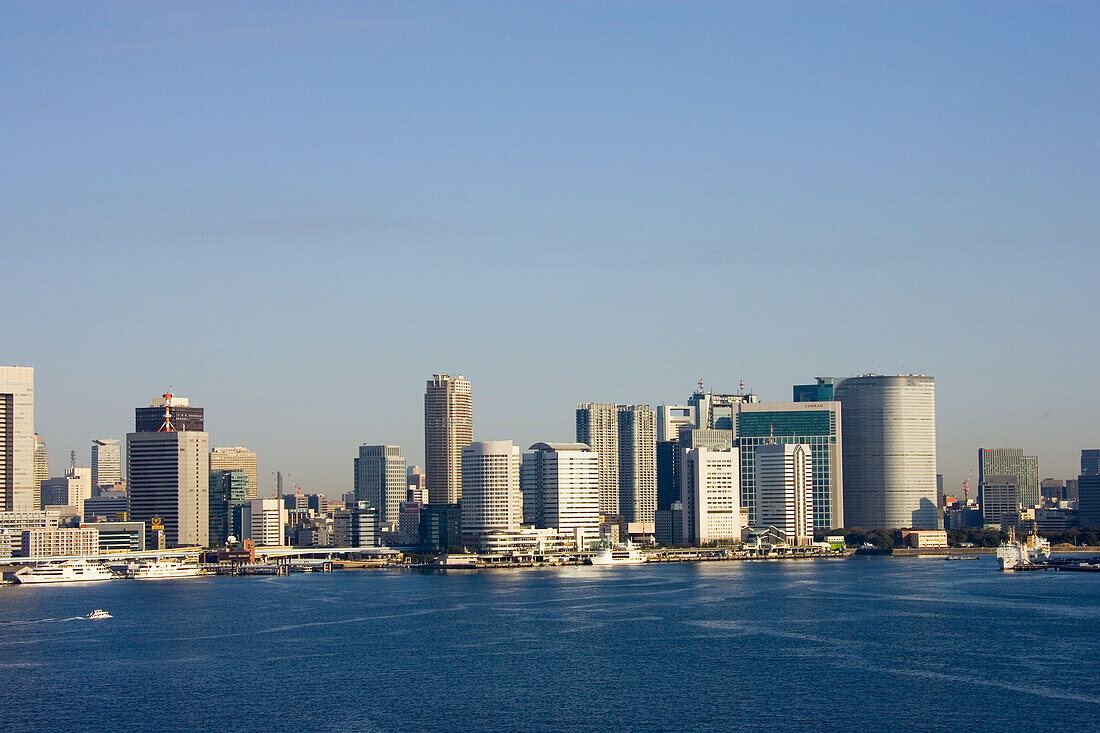 Asia, Japan, Tokyo, city view from Tokyo Bay