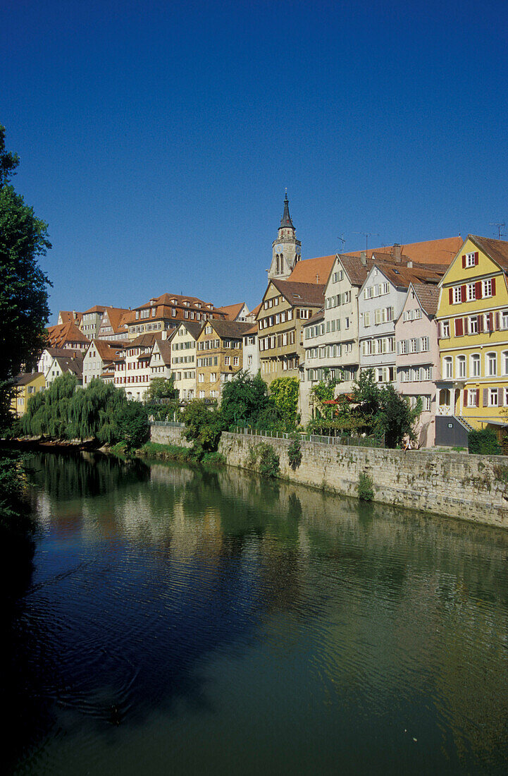 Tuebingen, historic quarter and river Neckar, Baden-Wuerttemberg, Germany, Europe