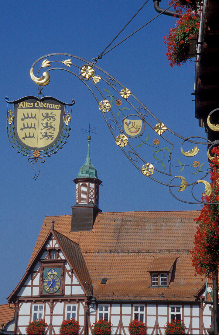 Bad Urach, Marktplatz, Baden-Württemberg, Deutschland, Europe