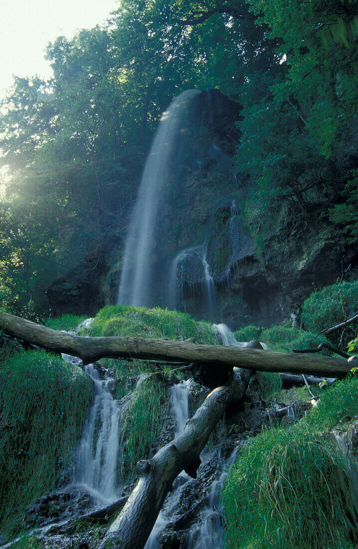 Bad Urach, waterfall, Swabian Alb, Baden-Wuerttemberg, Germany, Europe