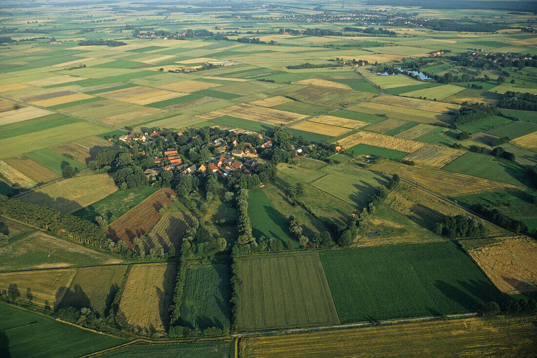 Luftbild Rundlingsdorf Lübeln im Wendland, Niedersachsen