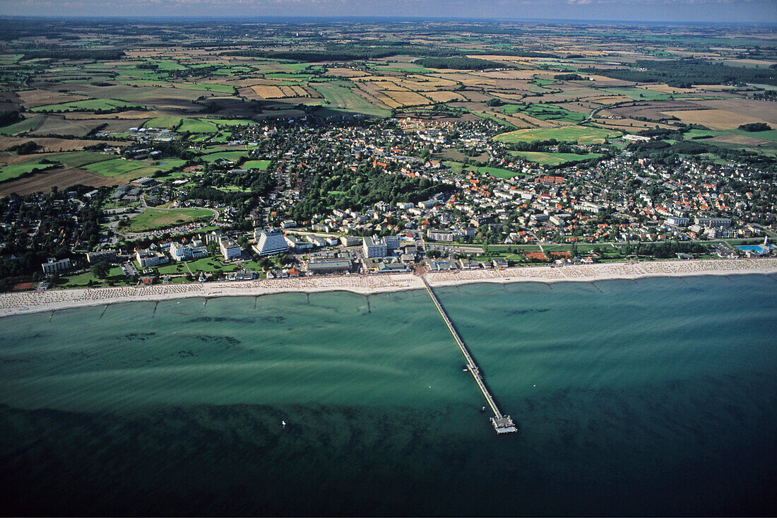 Seebrücke, Grömitz, Lübecker Bucht, Schleswig-Holstein, Deutschland