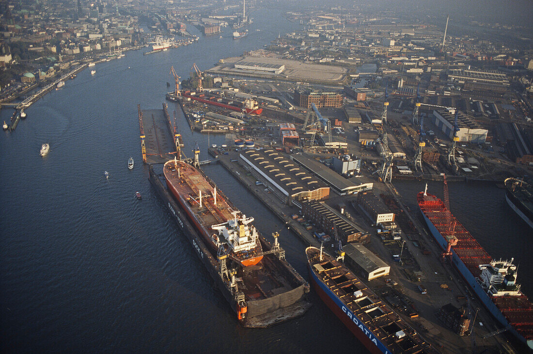 Hamburg harbor, Hamburg, Germany