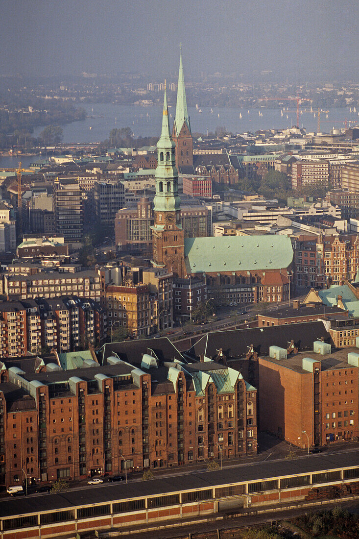 Speicherstadt, St. Petri und St. Katharinen, Hamburg, Deutschland