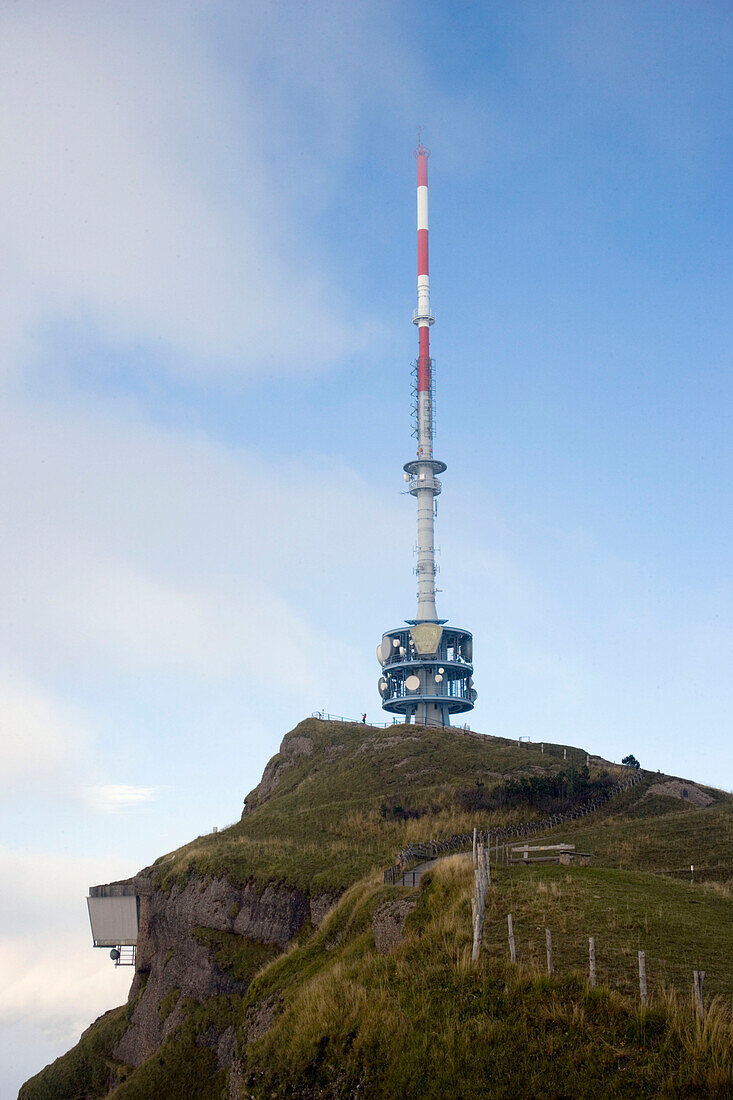 Communication tower on Rigi Kulm (1797 m), Rigi Kulm, Canton of Schwyz, Switzerland