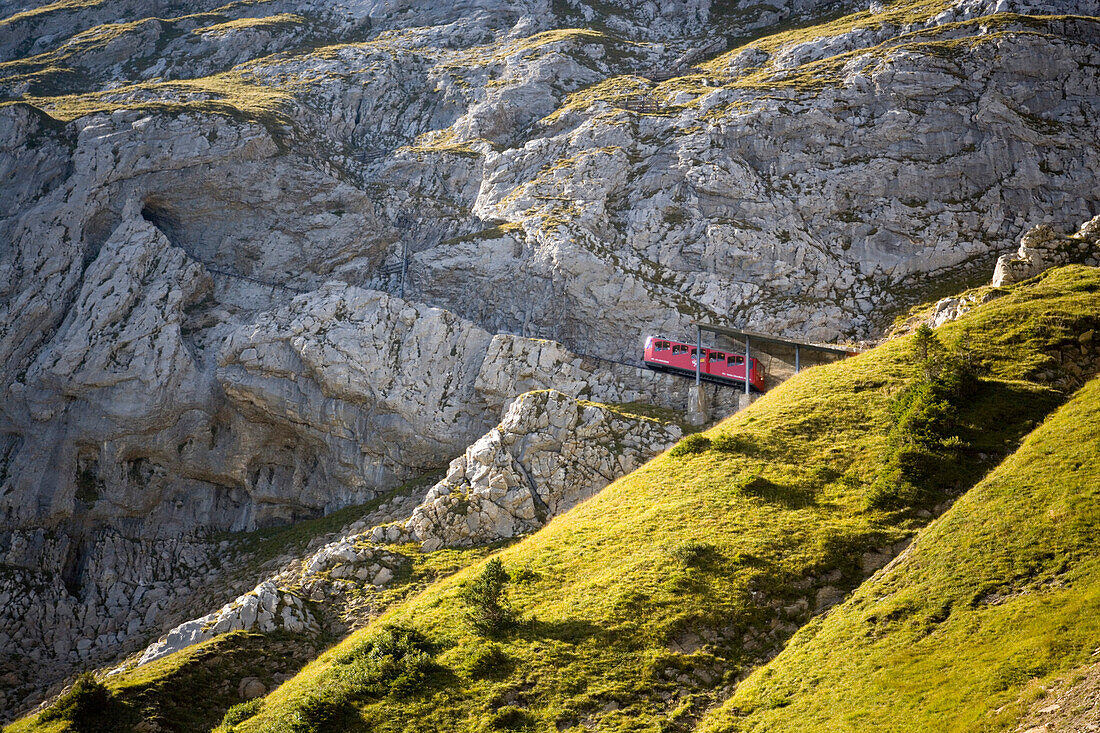 Pilatus Railway, Pilatus (2132 m), Alpnachstad, Canton of Obwalden, Switzerland