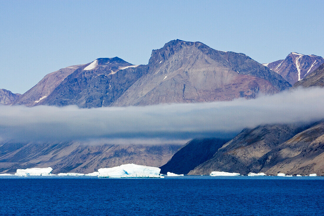 Der Eisfjord Qooroq, Südgrönland.