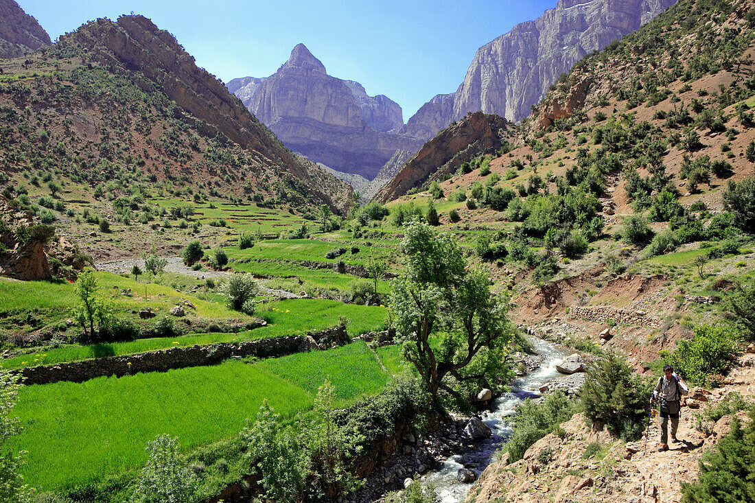 Taghia valley and village, Atlas Mountains, Morocco, North Africa