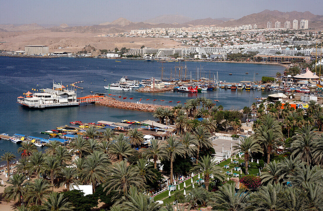 View of Eilat, Red Sea, Israel