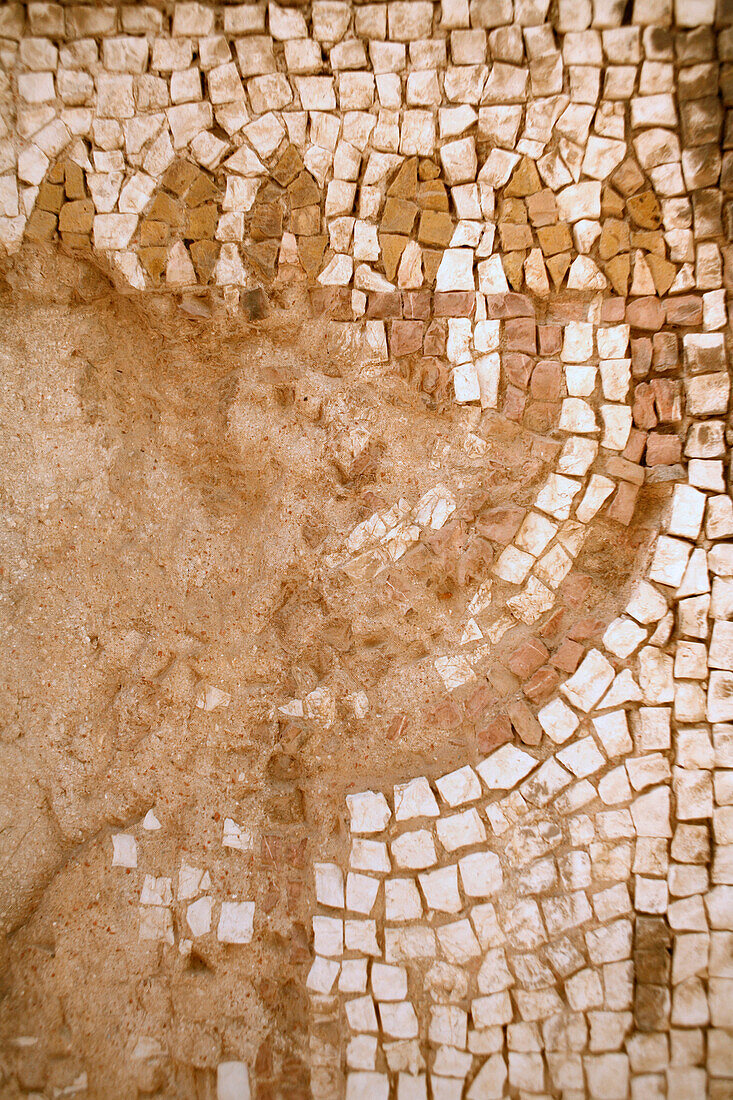 Ein Menora Mosaik, ein siebenarmiger Leuchter, Jerusalem, Israel
