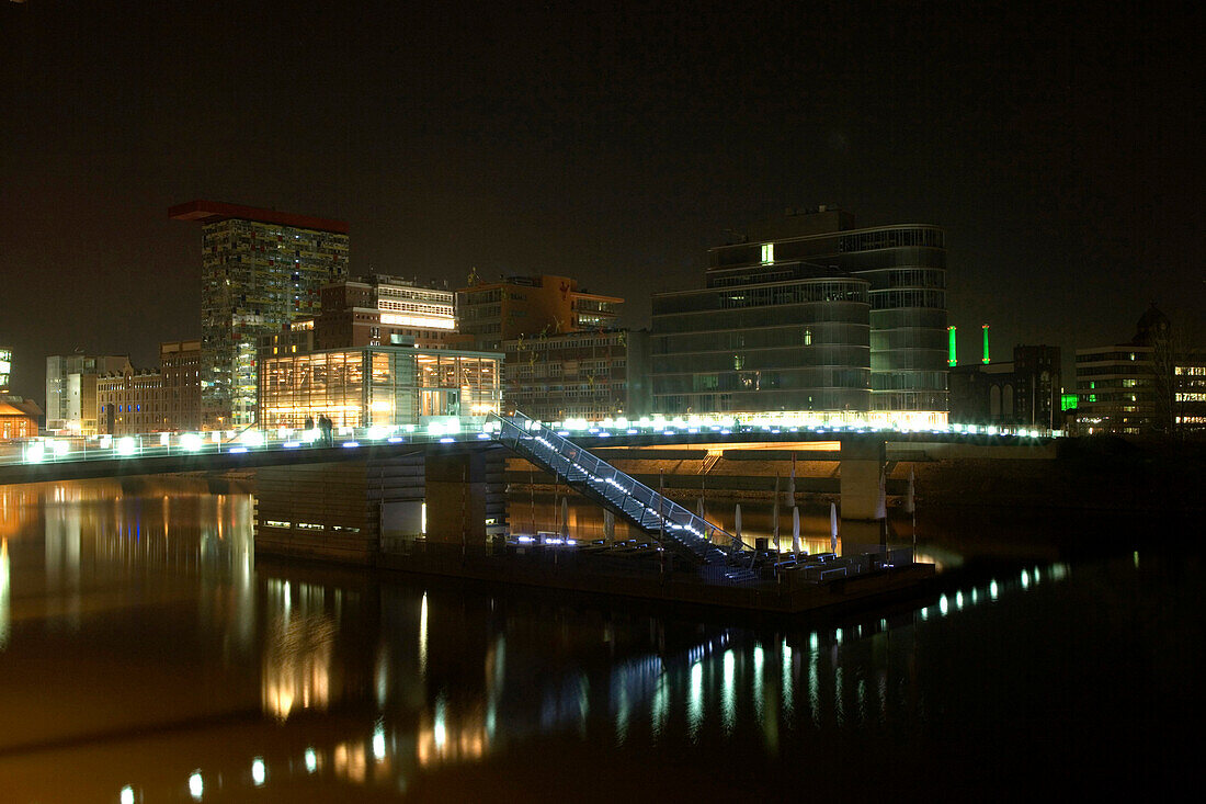 Modern architecture, district of media, new district of Düsseldorf, North-Rhine-Westphalia, Germany