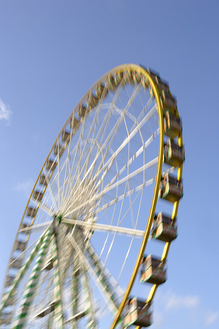 Ferris wheel at autumn fair in Luxembourg