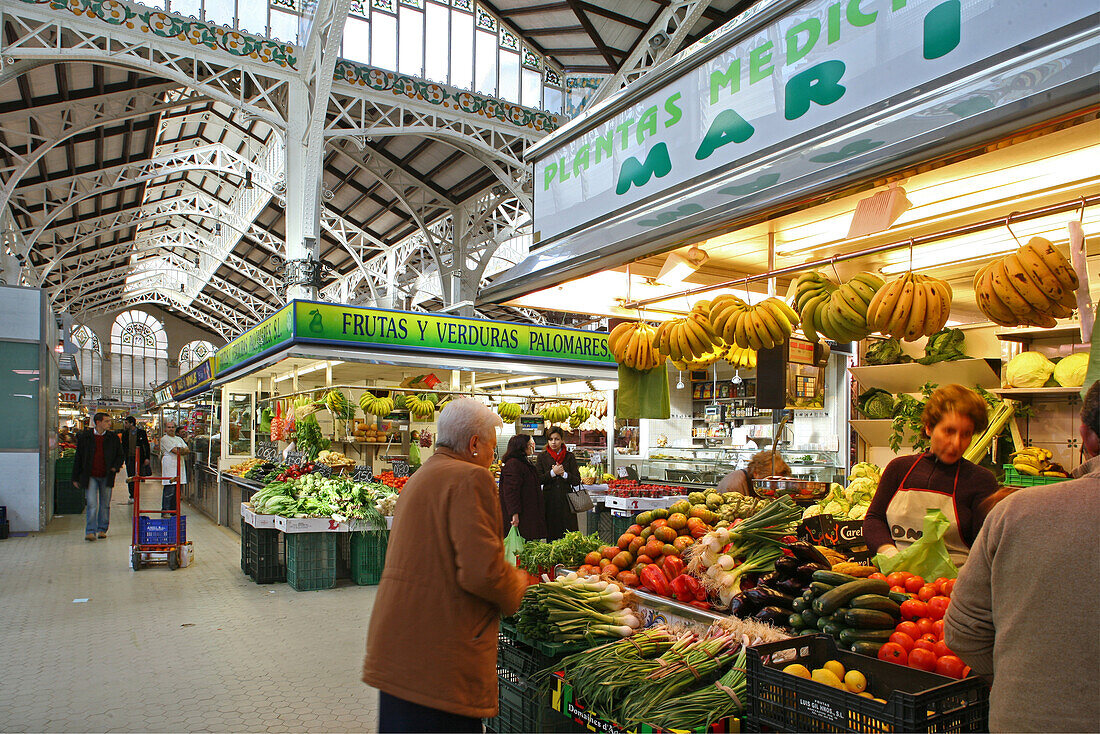 Mercado Central, Markthalle, Valencia